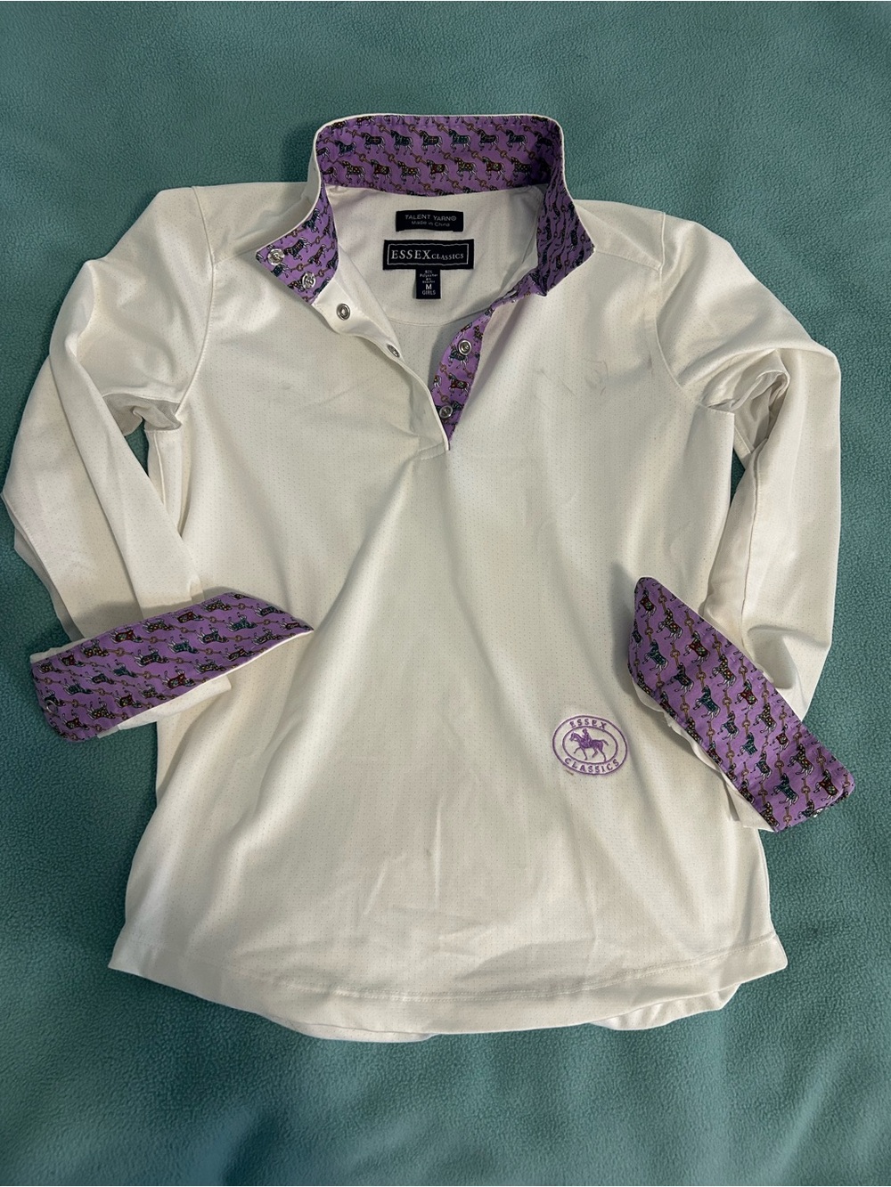 Girls Essex Classics long sleeve show shirt M